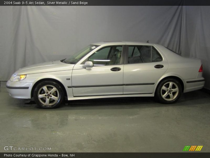 Silver Metallic / Sand Beige 2004 Saab 9-5 Arc Sedan