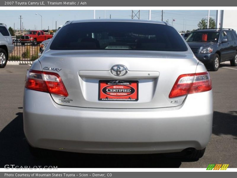 Titanium Metallic / Ash 2007 Toyota Camry LE