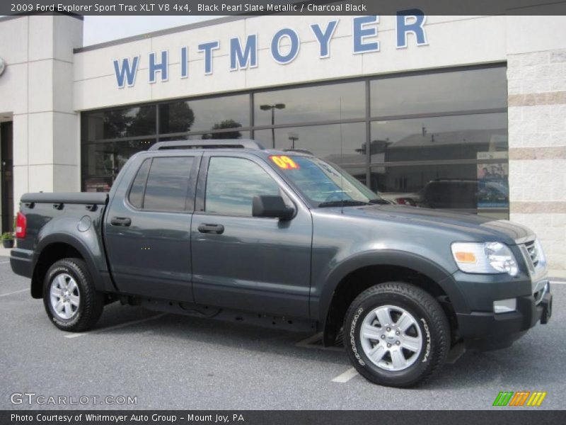 Black Pearl Slate Metallic / Charcoal Black 2009 Ford Explorer Sport Trac XLT V8 4x4