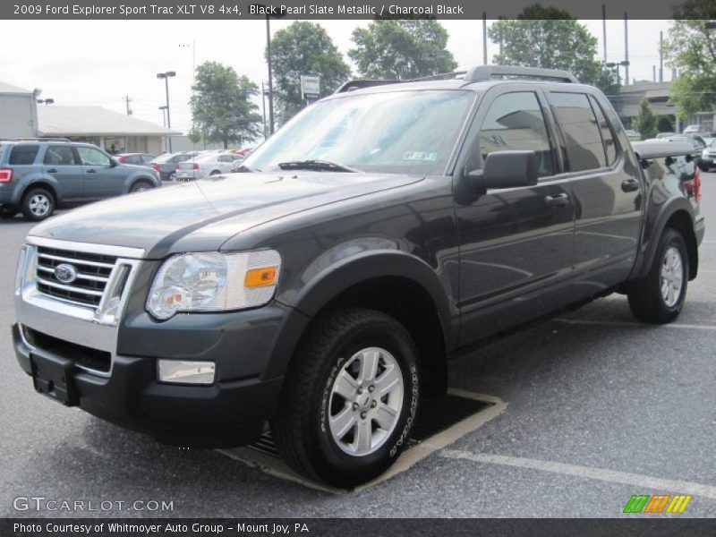 Black Pearl Slate Metallic / Charcoal Black 2009 Ford Explorer Sport Trac XLT V8 4x4