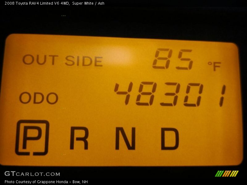 Super White / Ash 2008 Toyota RAV4 Limited V6 4WD