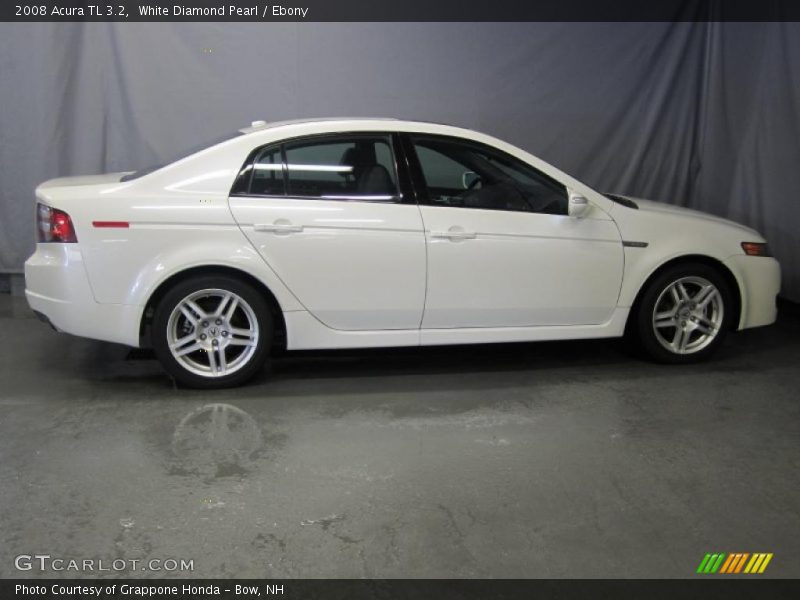 White Diamond Pearl / Ebony 2008 Acura TL 3.2