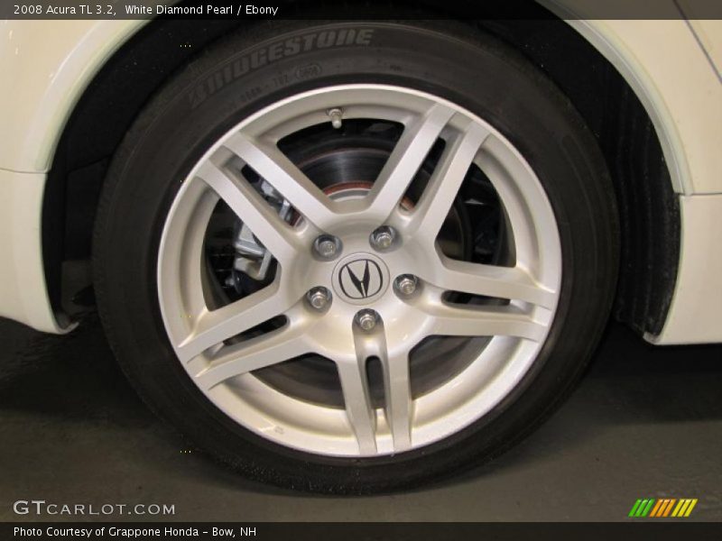 White Diamond Pearl / Ebony 2008 Acura TL 3.2