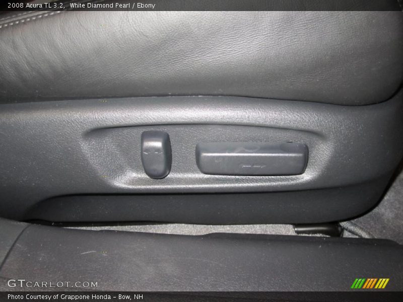 White Diamond Pearl / Ebony 2008 Acura TL 3.2