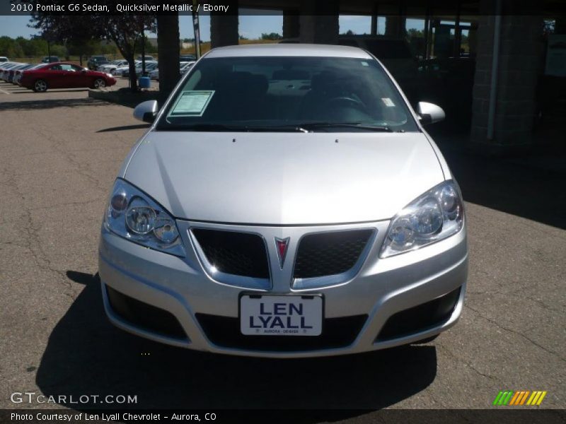 Quicksilver Metallic / Ebony 2010 Pontiac G6 Sedan