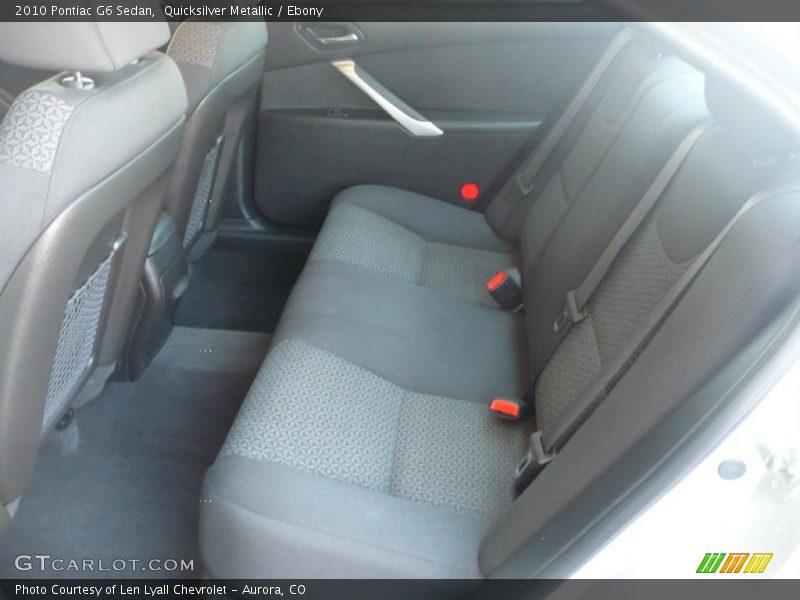 Quicksilver Metallic / Ebony 2010 Pontiac G6 Sedan