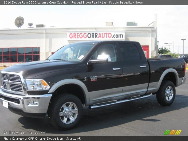 Rugged Brown Pearl / Light Pebble Beige/Bark Brown 2010 Dodge Ram 2500 Laramie Crew Cab 4x4