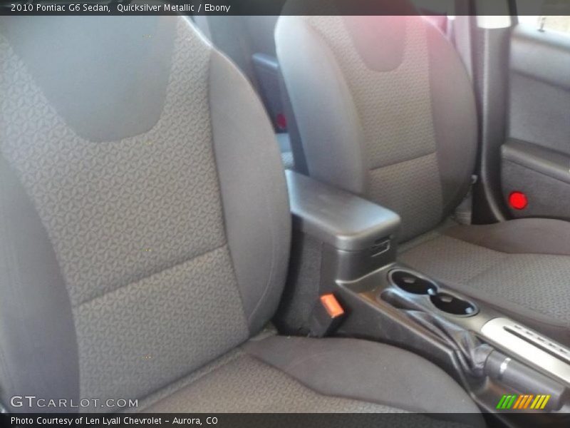 Quicksilver Metallic / Ebony 2010 Pontiac G6 Sedan