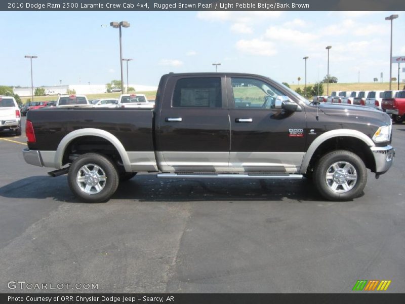Rugged Brown Pearl / Light Pebble Beige/Bark Brown 2010 Dodge Ram 2500 Laramie Crew Cab 4x4