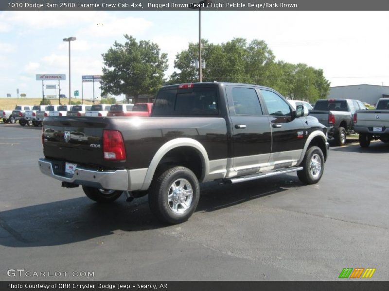 Rugged Brown Pearl / Light Pebble Beige/Bark Brown 2010 Dodge Ram 2500 Laramie Crew Cab 4x4