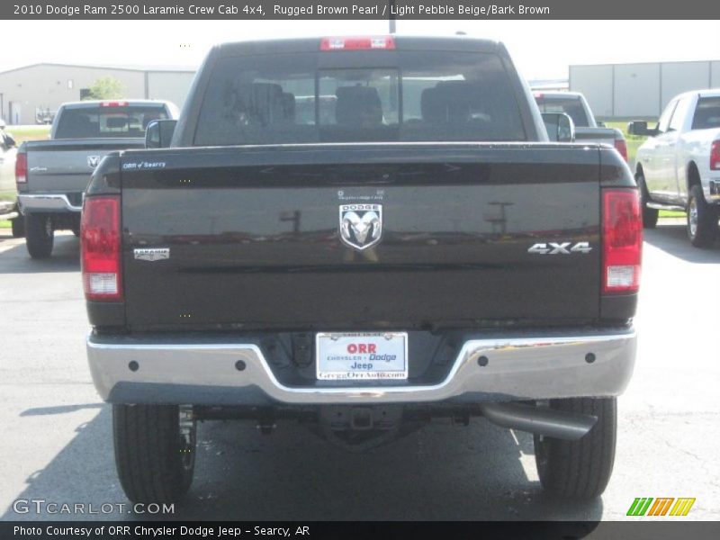 Rugged Brown Pearl / Light Pebble Beige/Bark Brown 2010 Dodge Ram 2500 Laramie Crew Cab 4x4