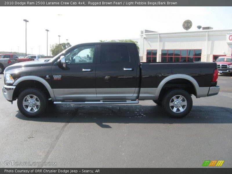 Rugged Brown Pearl / Light Pebble Beige/Bark Brown 2010 Dodge Ram 2500 Laramie Crew Cab 4x4