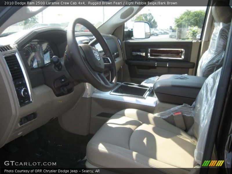 Rugged Brown Pearl / Light Pebble Beige/Bark Brown 2010 Dodge Ram 2500 Laramie Crew Cab 4x4