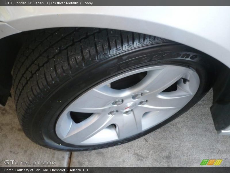 Quicksilver Metallic / Ebony 2010 Pontiac G6 Sedan