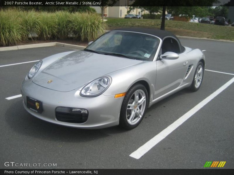 Arctic Silver Metallic / Stone Grey 2007 Porsche Boxster