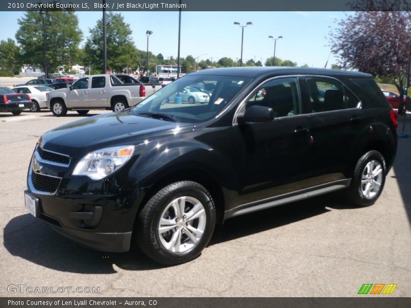 Black / Jet Black/Light Titanium 2010 Chevrolet Equinox LS