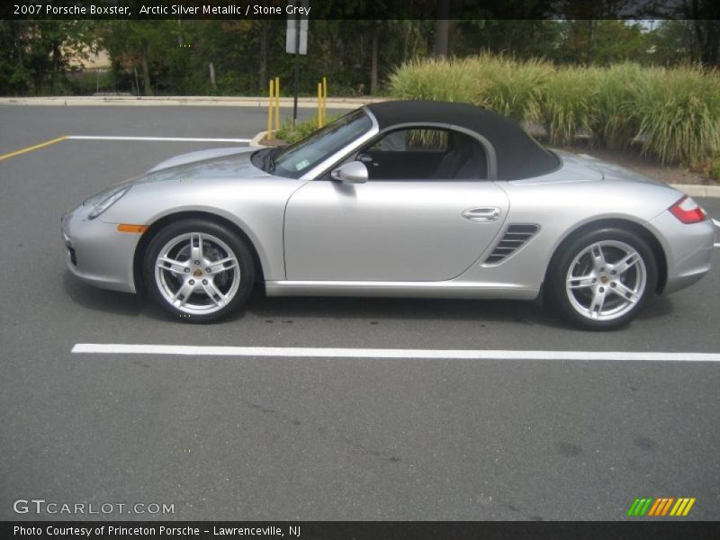Arctic Silver Metallic / Stone Grey 2007 Porsche Boxster