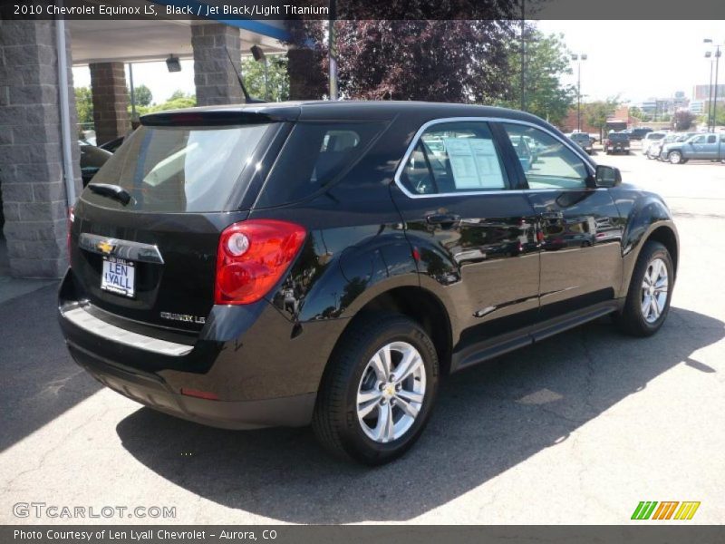 Black / Jet Black/Light Titanium 2010 Chevrolet Equinox LS