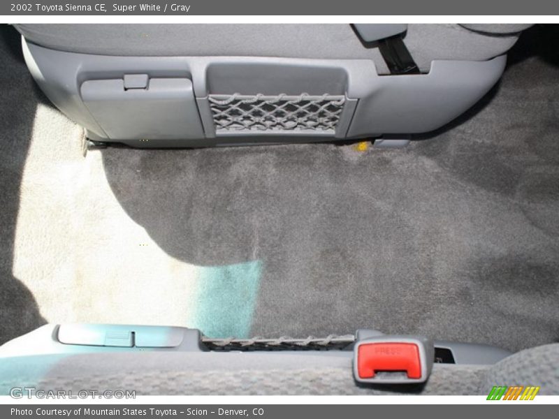 Super White / Gray 2002 Toyota Sienna CE