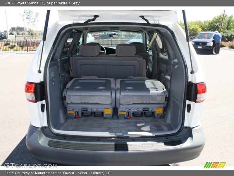 Super White / Gray 2002 Toyota Sienna CE