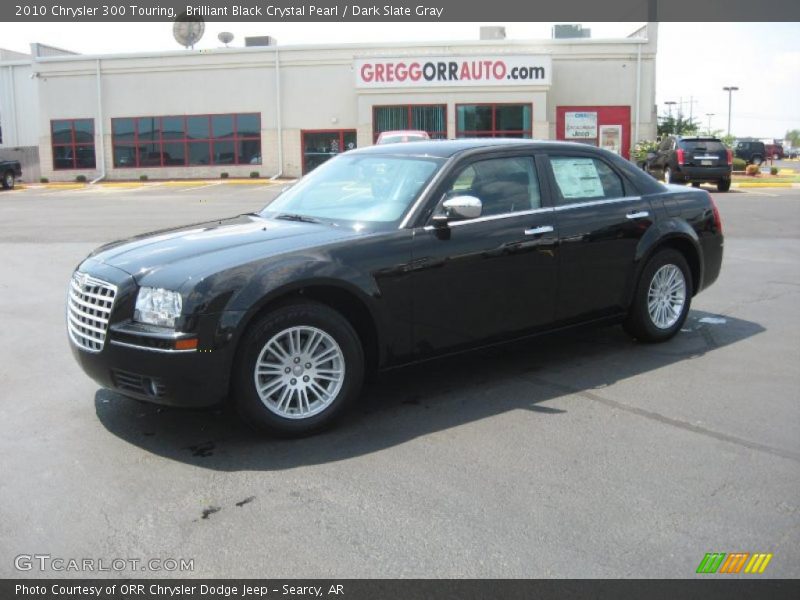 Brilliant Black Crystal Pearl / Dark Slate Gray 2010 Chrysler 300 Touring