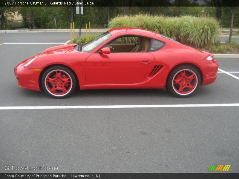 Guards Red / Sand Beige 2007 Porsche Cayman S