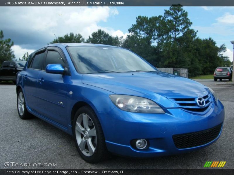 Winning Blue Metallic / Black/Blue 2006 Mazda MAZDA3 s Hatchback