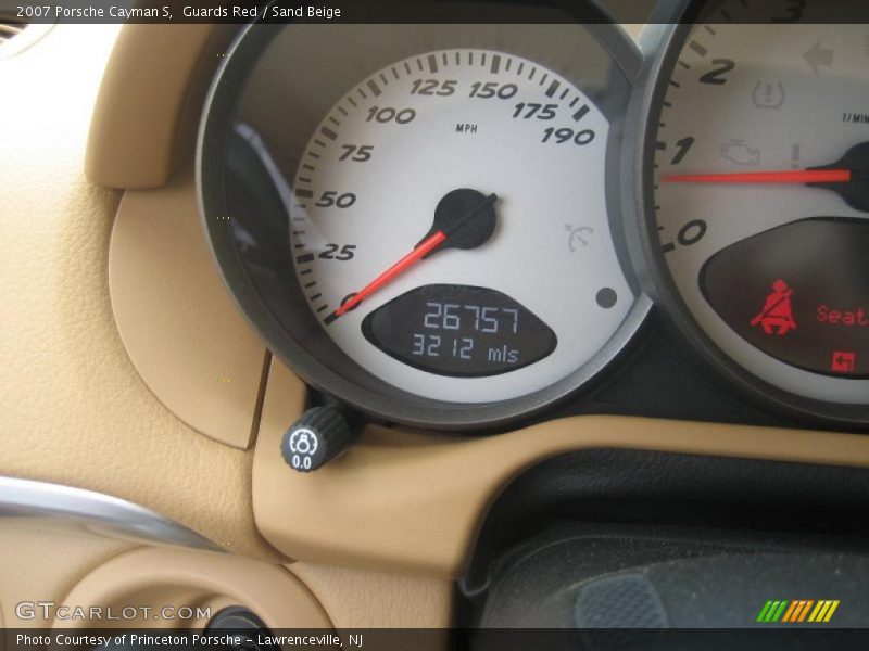 Guards Red / Sand Beige 2007 Porsche Cayman S
