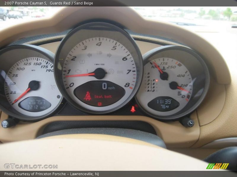 Guards Red / Sand Beige 2007 Porsche Cayman S