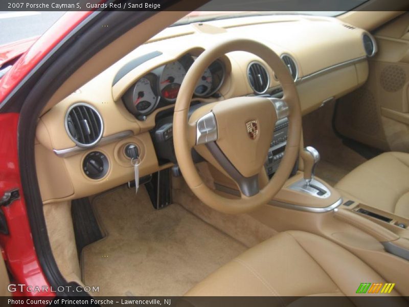 Guards Red / Sand Beige 2007 Porsche Cayman S