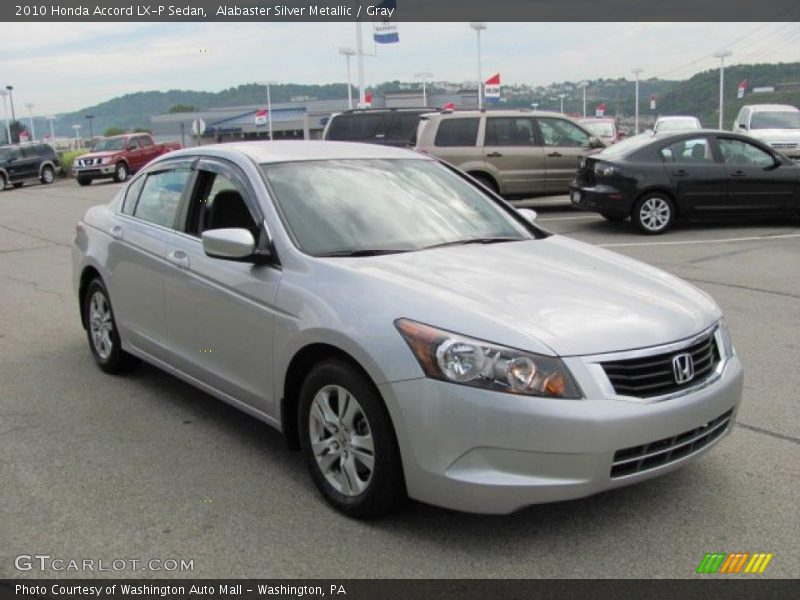 Alabaster Silver Metallic / Gray 2010 Honda Accord LX-P Sedan