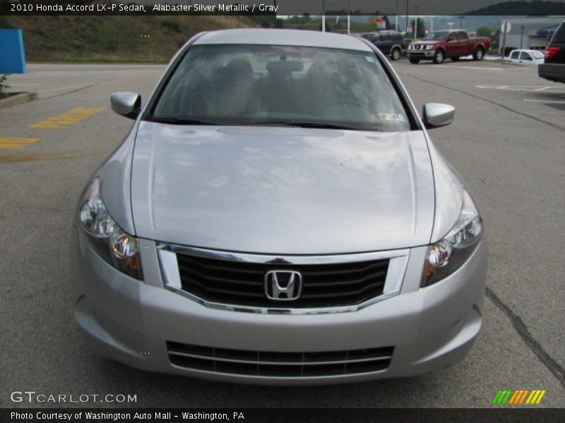 Alabaster Silver Metallic / Gray 2010 Honda Accord LX-P Sedan