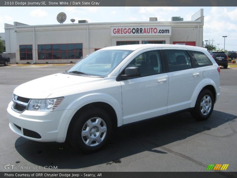 Stone White / Dark Slate Gray 2010 Dodge Journey SE