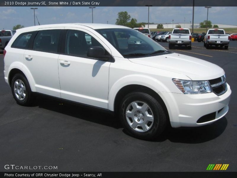 Stone White / Dark Slate Gray 2010 Dodge Journey SE