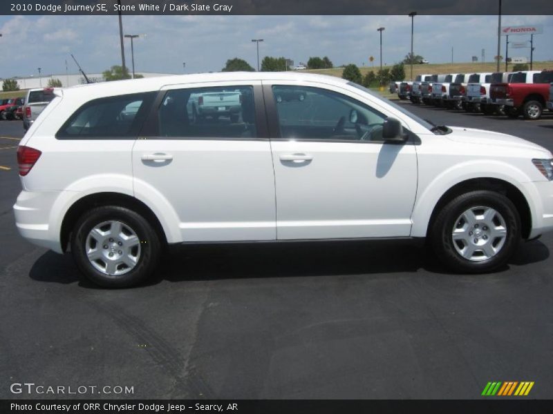 Stone White / Dark Slate Gray 2010 Dodge Journey SE
