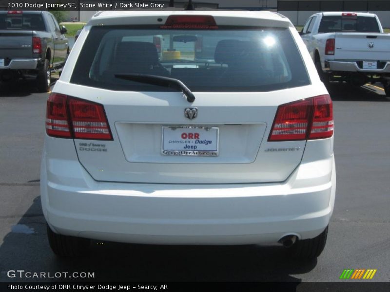 Stone White / Dark Slate Gray 2010 Dodge Journey SE