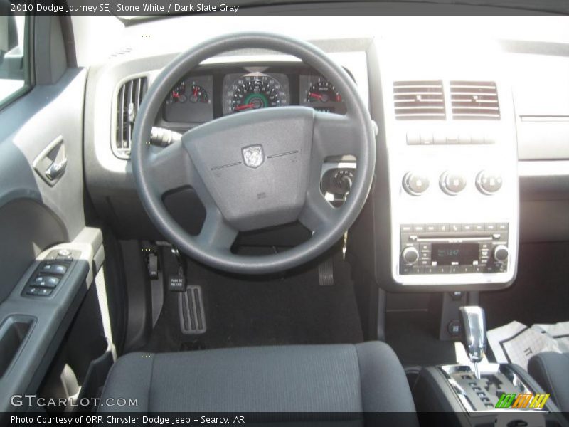 Stone White / Dark Slate Gray 2010 Dodge Journey SE