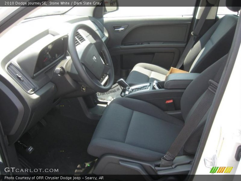 Stone White / Dark Slate Gray 2010 Dodge Journey SE