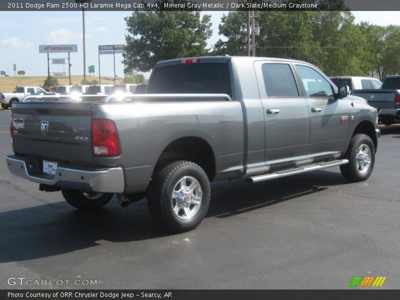 Mineral Gray Metallic / Dark Slate/Medium Graystone 2011 Dodge Ram 2500 HD Laramie Mega Cab 4x4