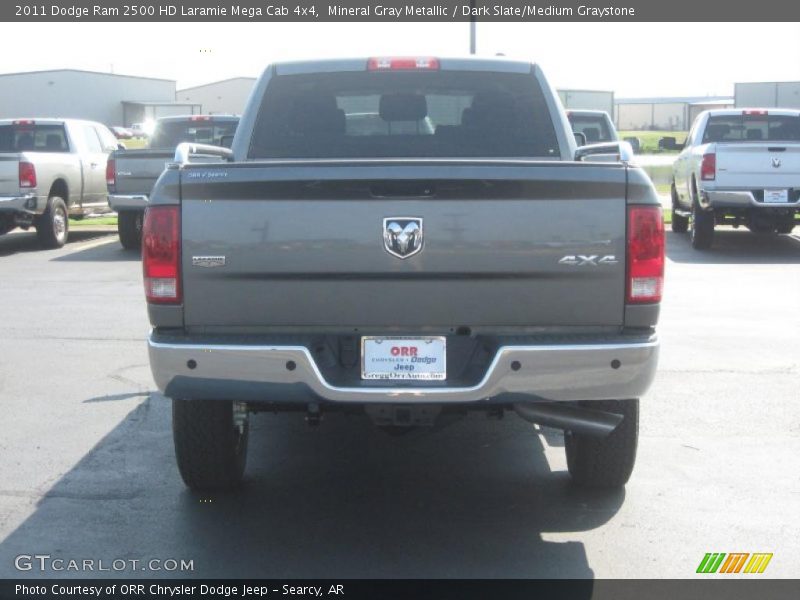 Mineral Gray Metallic / Dark Slate/Medium Graystone 2011 Dodge Ram 2500 HD Laramie Mega Cab 4x4