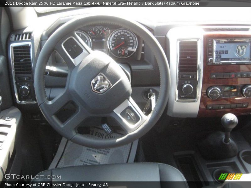 Mineral Gray Metallic / Dark Slate/Medium Graystone 2011 Dodge Ram 2500 HD Laramie Mega Cab 4x4