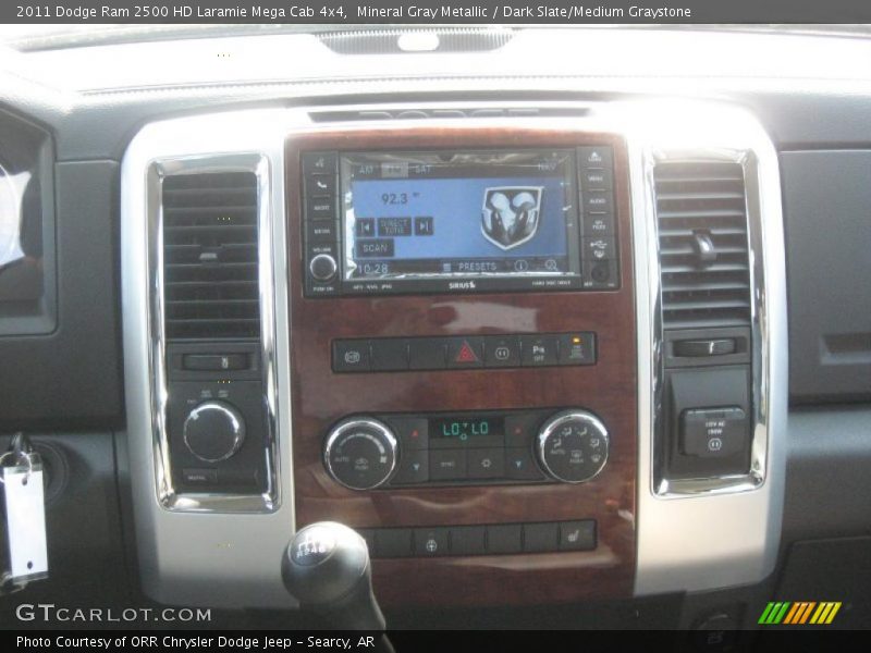 Mineral Gray Metallic / Dark Slate/Medium Graystone 2011 Dodge Ram 2500 HD Laramie Mega Cab 4x4