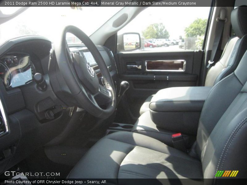Mineral Gray Metallic / Dark Slate/Medium Graystone 2011 Dodge Ram 2500 HD Laramie Mega Cab 4x4