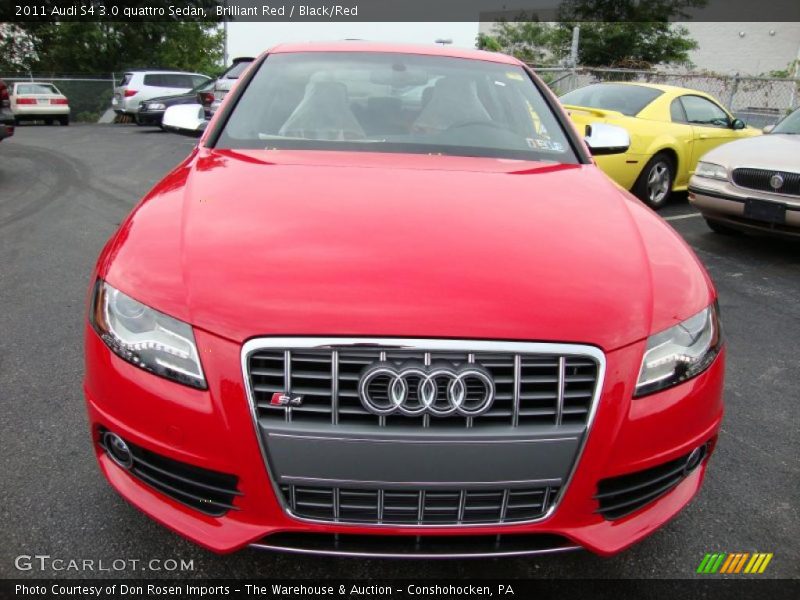 Brilliant Red / Black/Red 2011 Audi S4 3.0 quattro Sedan