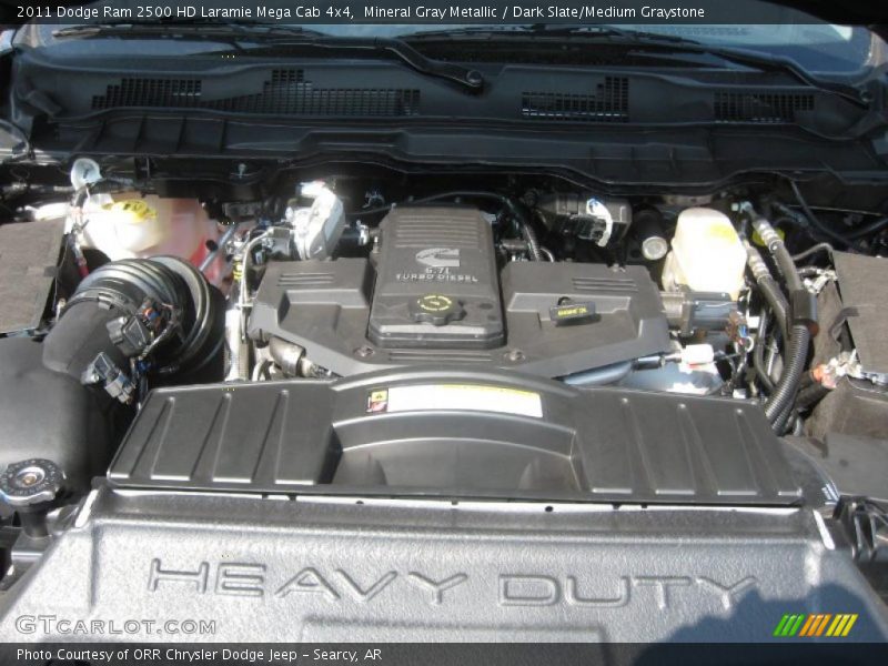 Mineral Gray Metallic / Dark Slate/Medium Graystone 2011 Dodge Ram 2500 HD Laramie Mega Cab 4x4