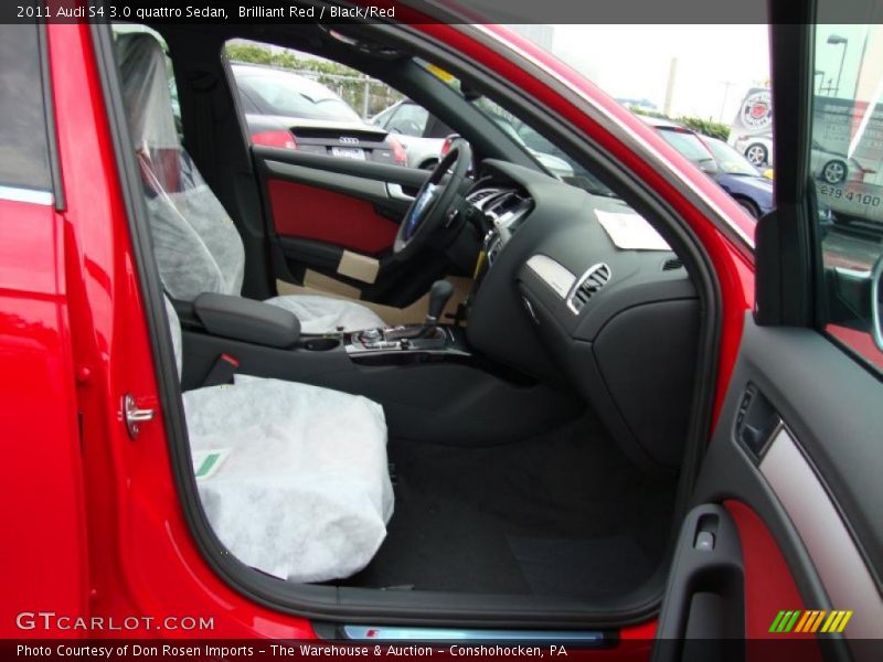 Brilliant Red / Black/Red 2011 Audi S4 3.0 quattro Sedan