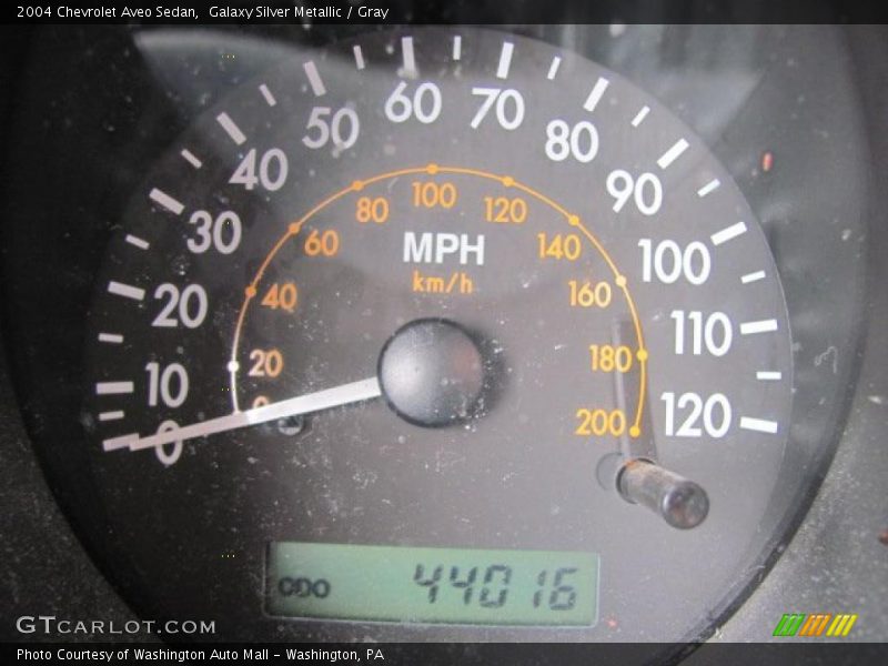 Galaxy Silver Metallic / Gray 2004 Chevrolet Aveo Sedan