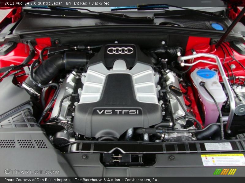 Brilliant Red / Black/Red 2011 Audi S4 3.0 quattro Sedan