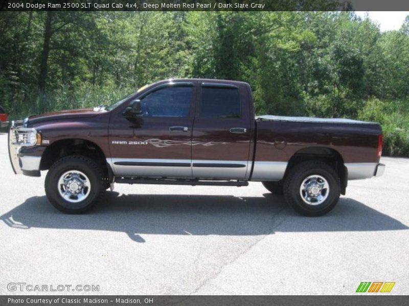 Deep Molten Red Pearl / Dark Slate Gray 2004 Dodge Ram 2500 SLT Quad Cab 4x4