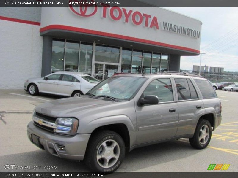 Graystone Metallic / Light Gray 2007 Chevrolet TrailBlazer LS 4x4